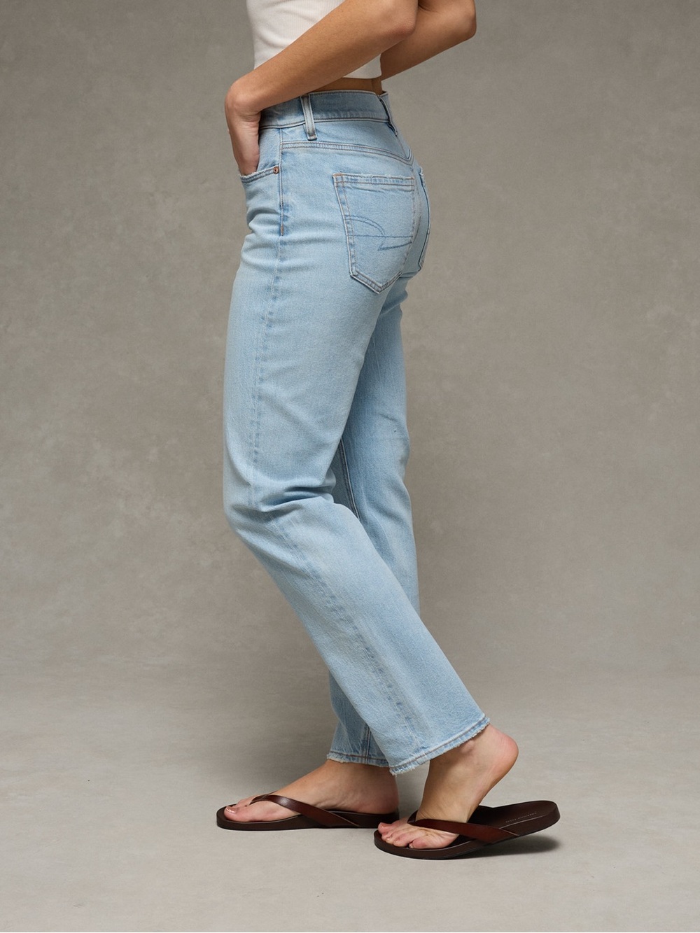 American Eagle High-rise Straight Jean
